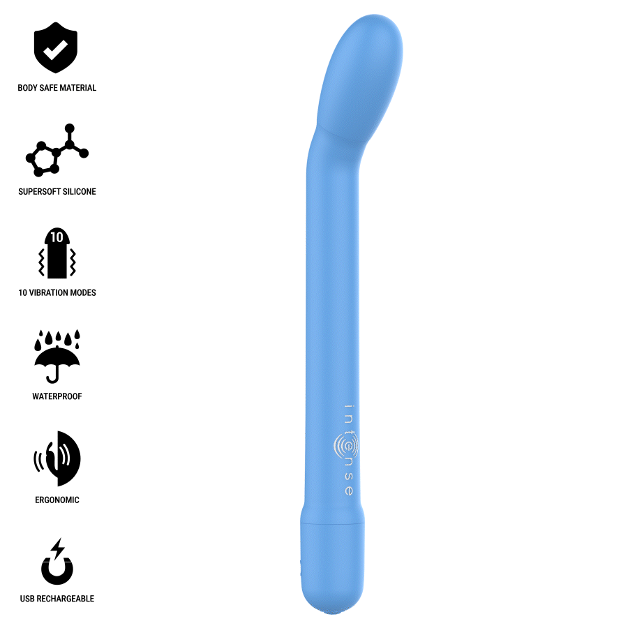 INTENSE - KARLIE WIEDERAUFLADBARER G-PUNKT-STIMULATOR BLAU für intensive Stimulation und Self-Love