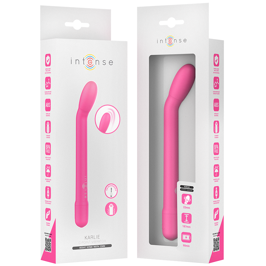 INTENSE - KARLIE WIEDERAUFLADBARER G-SPOT-STIMULATOR ROSA Produktansicht und Details