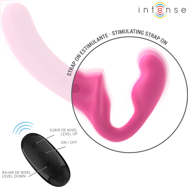 Intense Amy Doppelvibrator 20 cm – 10 Vibrationsmodi, Fernbedienung, wasserdicht hochwertiges Sextoy bei Secret Pulse
