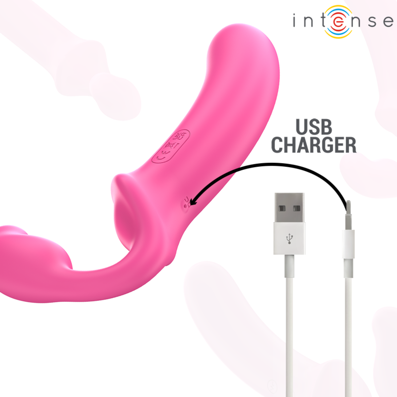 Intense Amy Doppelvibrator 20 cm – 10 Vibrationsmodi, Fernbedienung, wasserdicht für intensive Stimulation und Self-Love