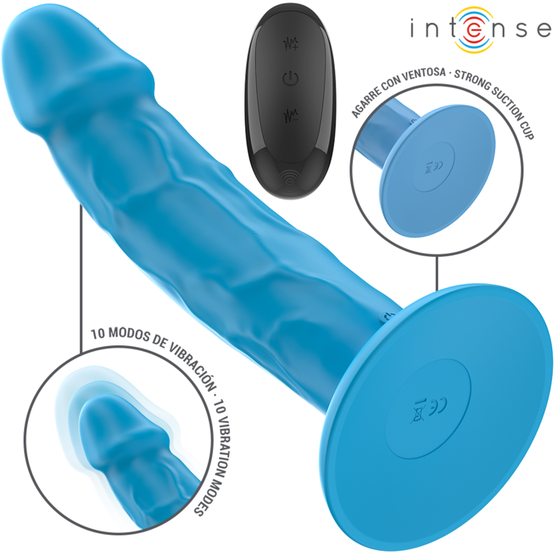 Intense Phoebe Realistischer Vibrator 19 cm – 10 Vibrationsmodi, Fernbedienung, wasserdicht für intensive Stimulation und Self-Love