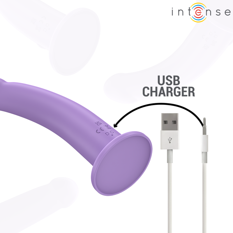Intense Eddie Vibrator 17,5 cm – 10 Vibrationsmodi, Fernbedienung, USB, wasserdicht für intensive Stimulation und Self-Love