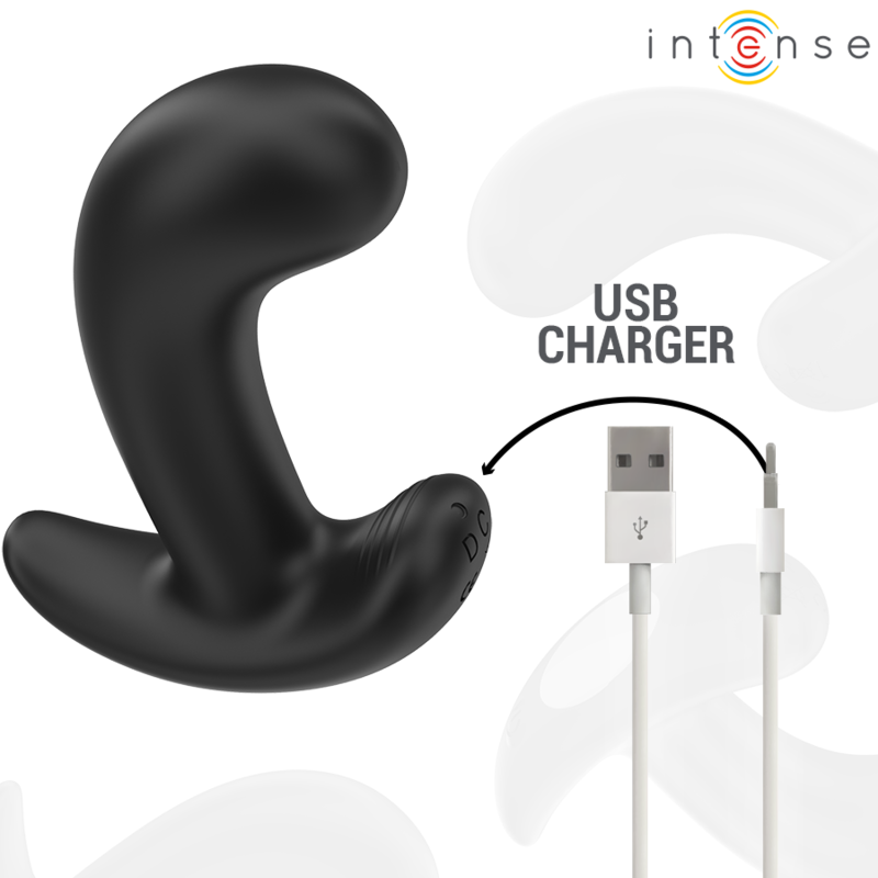 INTENSE CHANDLER Analplug Schwarz – 10 Vibrationsmodi mit Fernbedienung | Secret Pulse Analplug diskret online kaufen