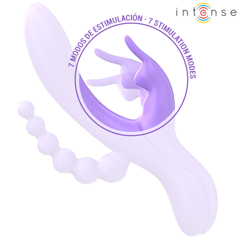 INTENSE - MIKO DREIFACHVIBRATOR RABBIT & STIMULATOR & ANAL 7 VIBRATIONEN LILA Anal-Toy diskret online kaufen