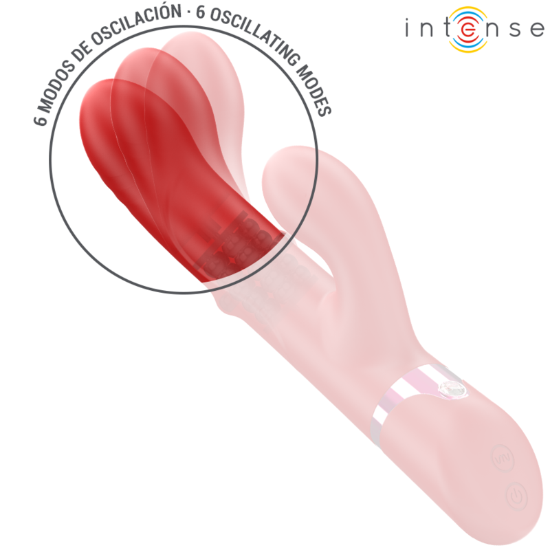 INTENSE - LELE MULTIFUNKTIONSVIBRATOR ROTIEREND & OSZILLATION & STIMULATION ROT hochwertiges Sextoy bei Secret Pulse
