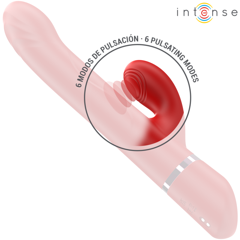 INTENSE - LELE MULTIFUNKTIONSVIBRATOR ROTIEREND & OSZILLATION & STIMULATION ROT Vibrator diskret online kaufen
