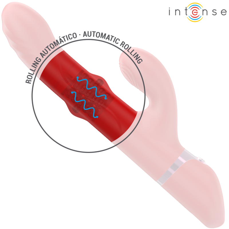 INTENSE - LELE MULTIFUNKTIONSVIBRATOR ROTIEREND & OSZILLATION & STIMULATION ROT für sinnliche Momente allein oder zu zweit