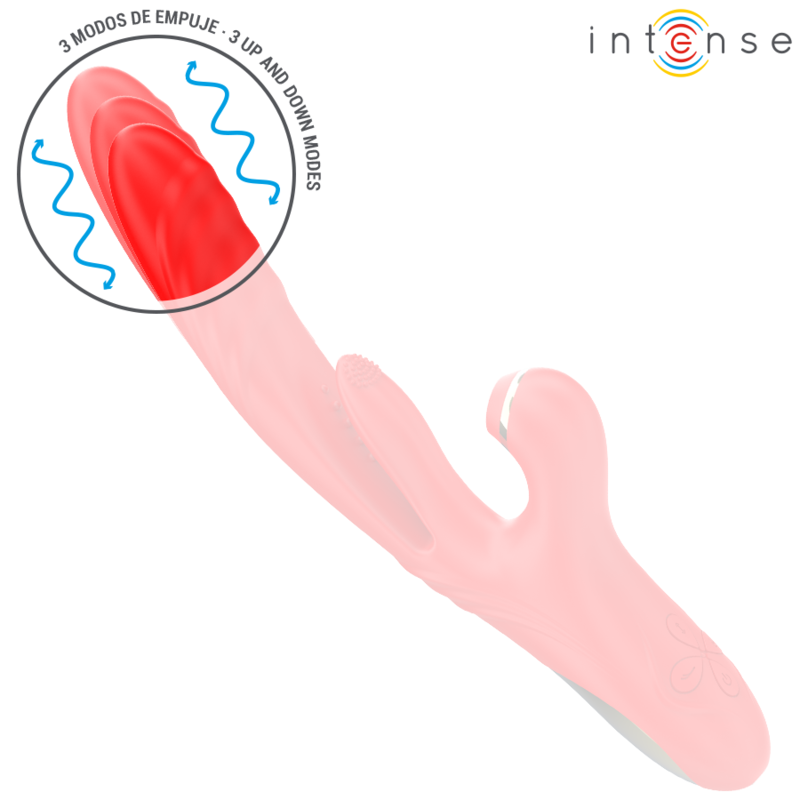INTENSE - KAROL MULTIFUNKTIONSVIBRATOR STOSS & STIMULATION & STIMULIERENDE WELLEN ROT für sinnliche Momente allein oder zu zweit