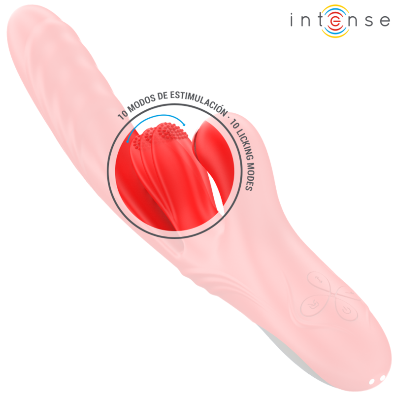 INTENSE - KAROL MULTIFUNKTIONSVIBRATOR STOSS & STIMULATION & STIMULIERENDE WELLEN ROT Vibrator diskret online kaufen