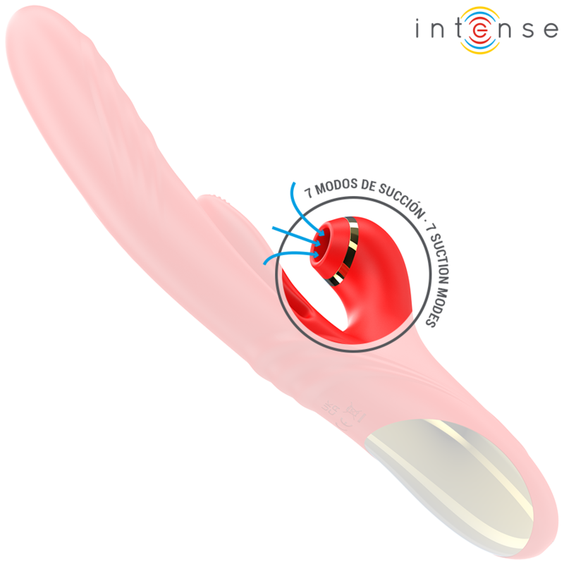 INTENSE - KAROL MULTIFUNKTIONSVIBRATOR STOSS & STIMULATION & STIMULIERENDE WELLEN ROT Produktansicht und Details