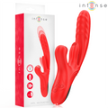 INTENSE - KAROL MULTIFUNKTIONSVIBRATOR STOSS & STIMULATION & STIMULIERENDE WELLEN ROT Vibrator diskret online kaufen