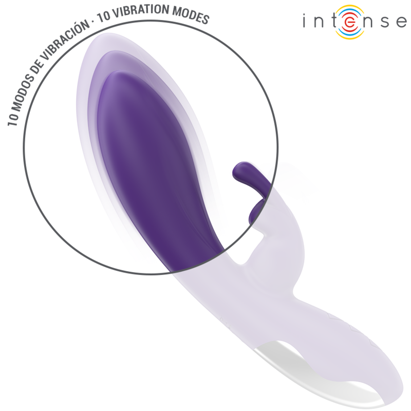 Intense Randall Rabbit Vibrator Lila – 10 Vibrationen, G-Punkt & Klitoris Rabbit Vibrator diskret online kaufen