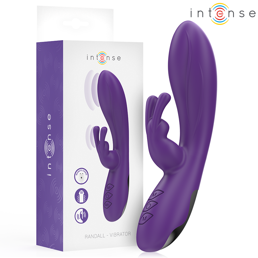 Intense Randall Rabbit Vibrator Lila – 10 Vibrationen, G-Punkt & Klitoris Rabbit Vibrator diskret online kaufen