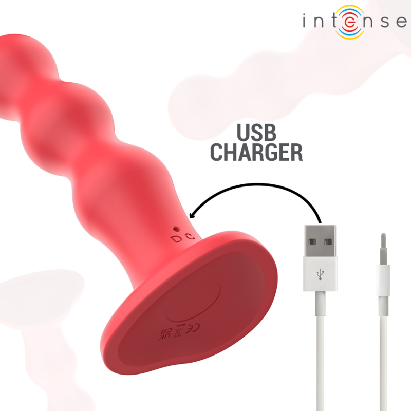 INTENSE - CODY VIBRATOR MIT SAUGNÄPFEN ROTE FERNBEDIENUNG für intensive Stimulation und Self-Love