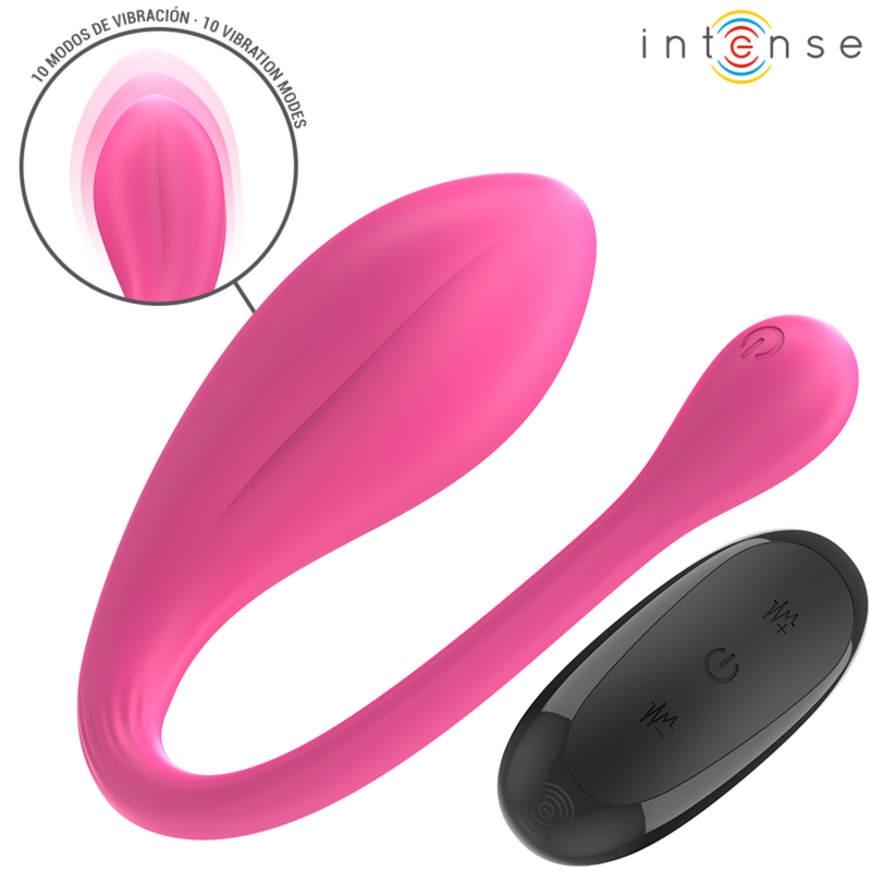 INTENSE Janice U-Vibrator | Doppelstimulation, Rosa, Fernbedienung für intensive Stimulation und Self-Love