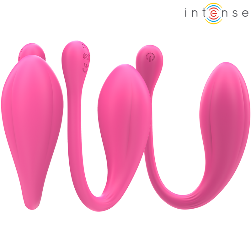 INTENSE Janice U-Vibrator | Doppelstimulation, Rosa, Fernbedienung Produktansicht und Details