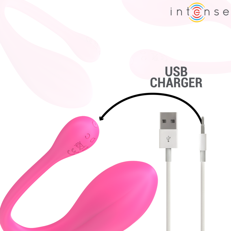 INTENSE Janice U-Vibrator | Doppelstimulation, Rosa, Fernbedienung für intensive Stimulation und Self-Love