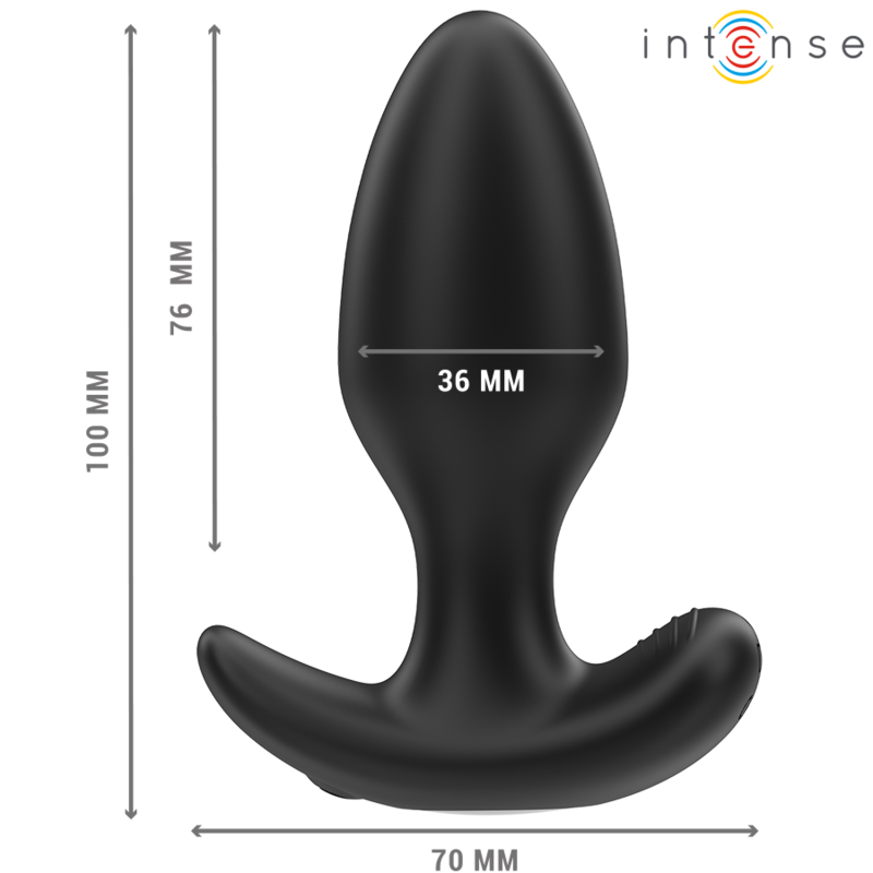 INTENSE JOEY Analplug Schwarz – 10 Vibrationsmodi mit Fernbedienung | Secret Pulse bei Secret Pulse im Erotikshop