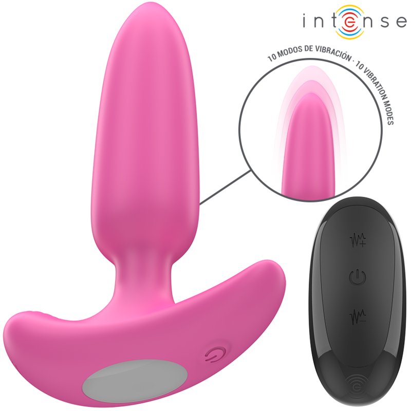 INTENSE ROSS Analplug Rosa – 10 Vibrationsmodi mit Fernbedienung | Secret Pulse Produktansicht und Details