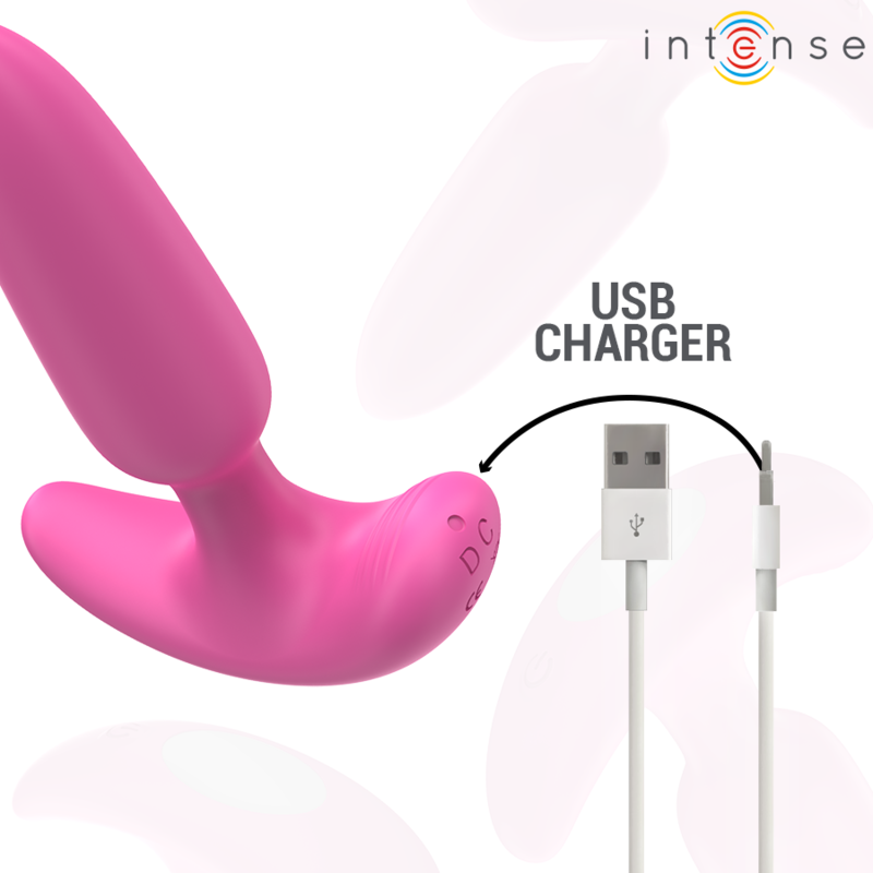 INTENSE ROSS Analplug Rosa – 10 Vibrationsmodi mit Fernbedienung | Secret Pulse Analplug diskret online kaufen