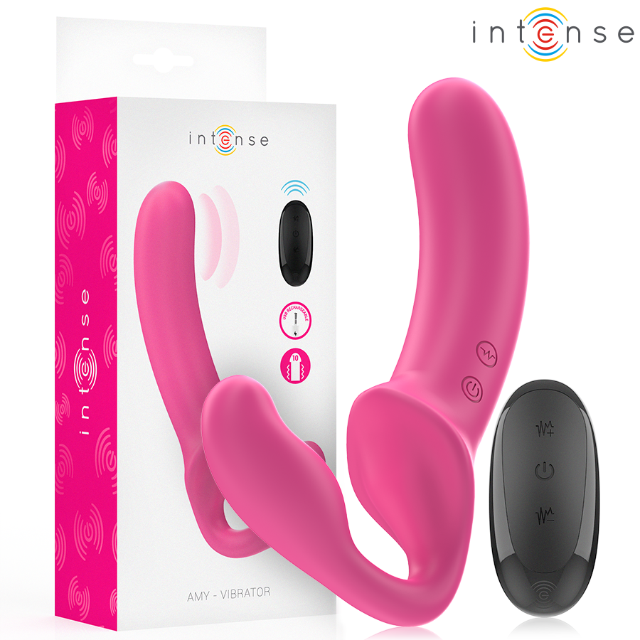 Intense Amy Doppelvibrator 20 cm – 10 Vibrationsmodi, Fernbedienung, wasserdicht Vibrator diskret online kaufen