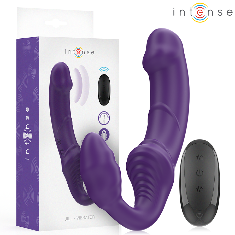 INTENSE - JILL DOPPELVIBRATOR 20 CM LILA FERNBEDIENUNG Vibrator diskret online kaufen