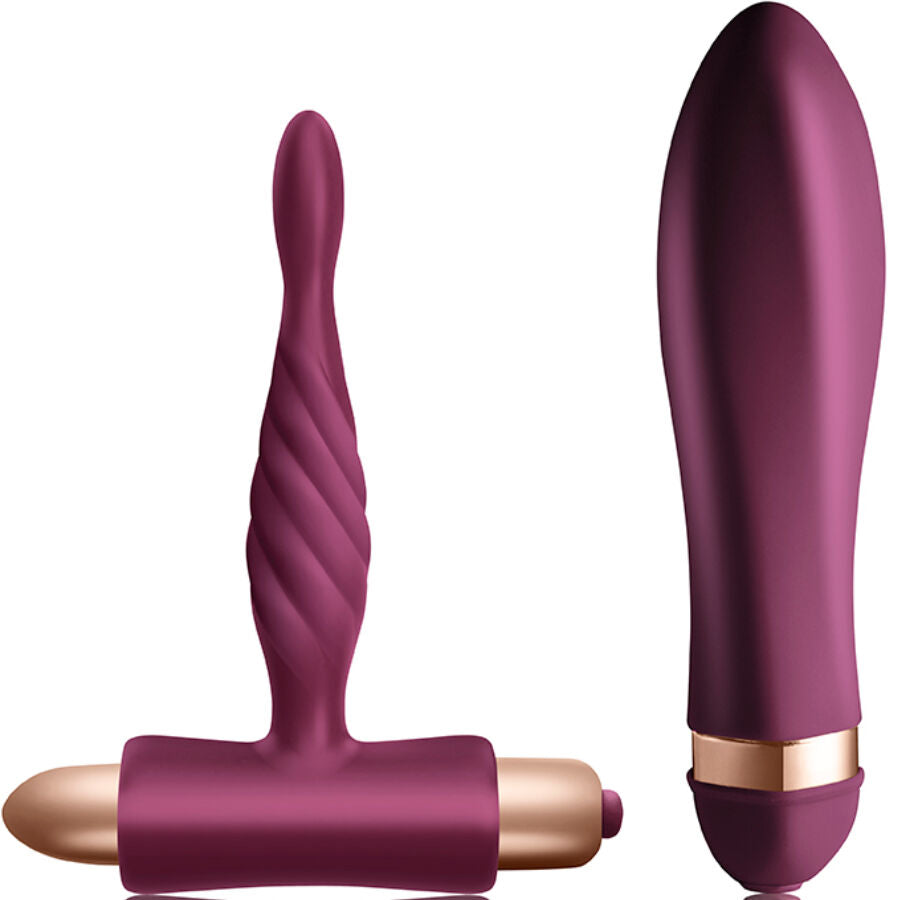 CLIMAXIMUM - DARE KIT TWISTED VIBRATOR + ANAL PLUG ANFÄNGER Sextoy-Set Produktansicht