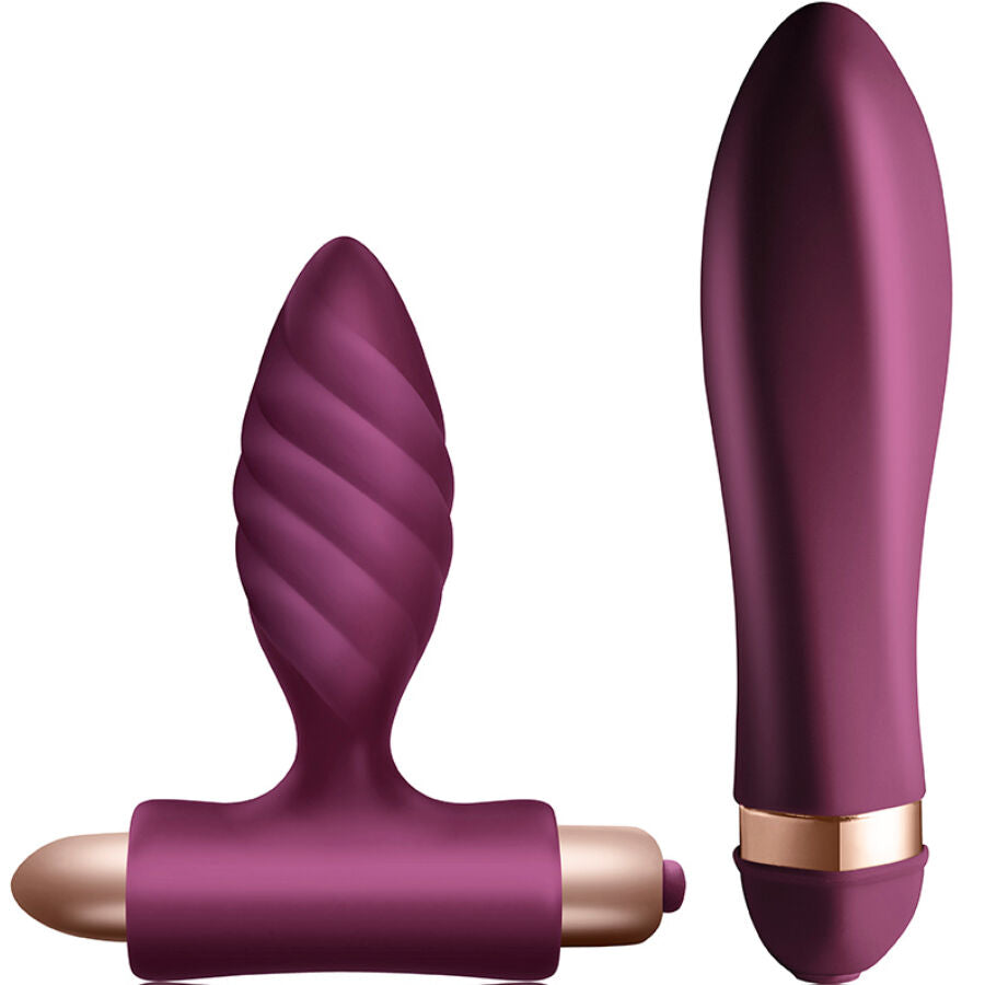 Climaximum Desire Kit – Twisted Vibrator & Analplug, 10 Geschwindigkeiten | Secret Pulse Sextoy-Set Produktansicht