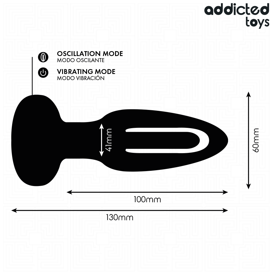 Addicted Toys Analplug mit Vibrierender Zunge & Fernbedienung | Secret Pulse Produktansicht und Details