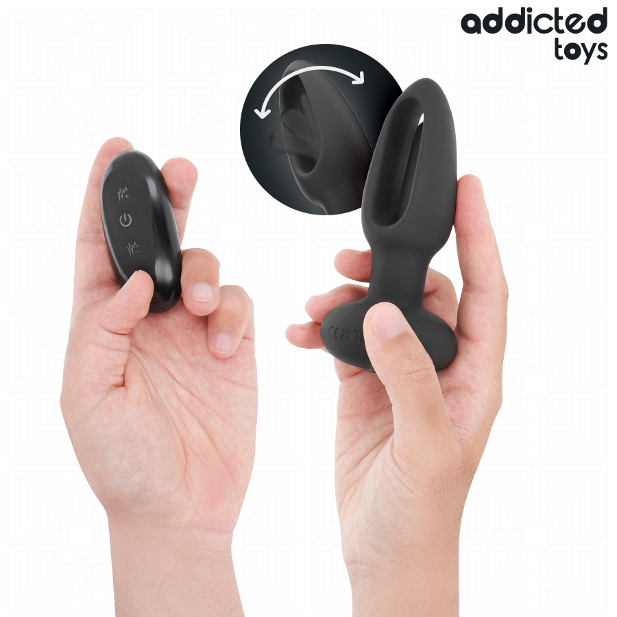 Addicted Toys Analplug mit Vibrierender Zunge & Fernbedienung | Secret Pulse Produktansicht und Details