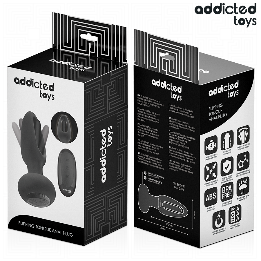 Addicted Toys Analplug mit Vibrierender Zunge & Fernbedienung | Secret Pulse bei Secret Pulse im Erotikshop