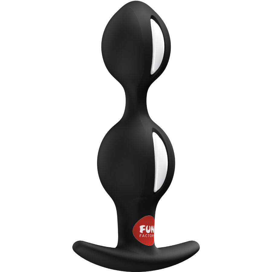 Fun Factory B Balls Duo Analplug Schwarz – Silikon Analplug Set für Einsteiger Sextoy-Set Produktansicht