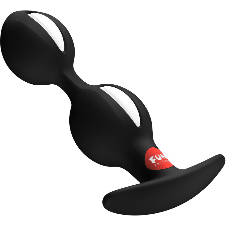 Fun Factory B Balls Duo Analplug Schwarz – Silikon Analplug Set für Einsteiger Detailansicht bei Secret Pulse