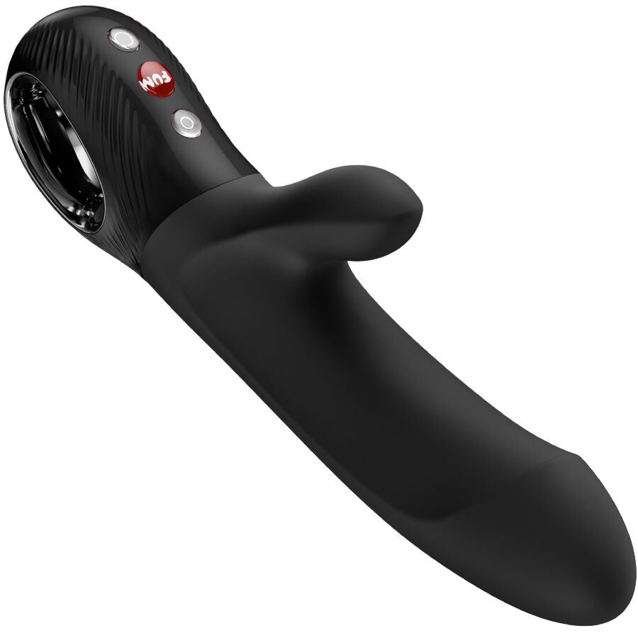 FUN FACTORY BI STRONIC EMBRACE – Black Rabbit Vibrator für G-Punkt & Klitoris | USB-C, Wasserdicht, 25 Jahre Garantie für intensive Stimulation und Self-Love