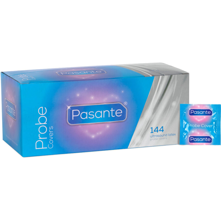 Pasante Probe Cover Kondome 144 Stück – Ultraschall-Sondenhüllen, 52 mm für Schutz und angenehmes Gefühl