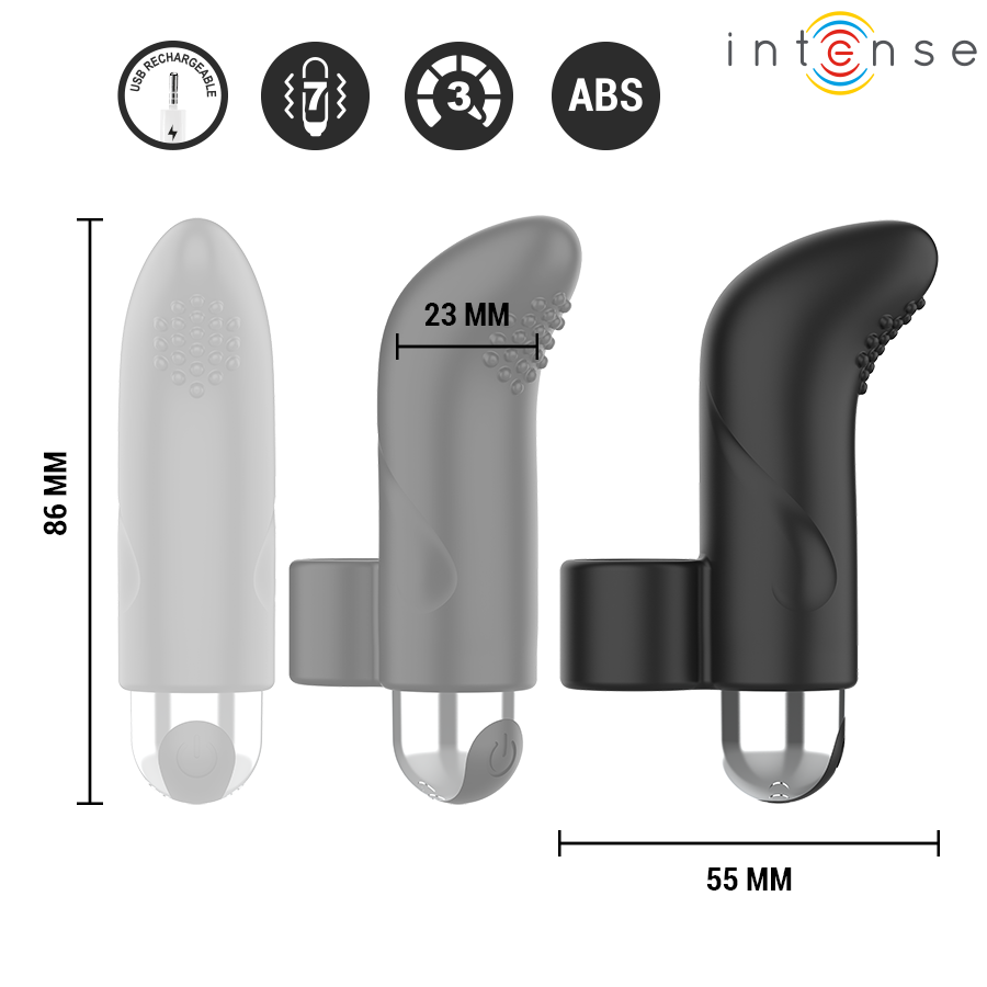 INTENSE - DAMIANO WIEDERAUFLADBARER FINGERSTIMULATOR Produktansicht und Details