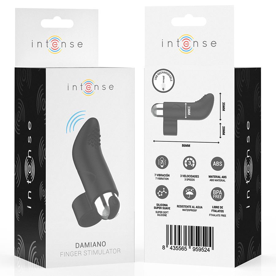 INTENSE - DAMIANO WIEDERAUFLADBARER FINGERSTIMULATOR für intensive Stimulation und Self-Love