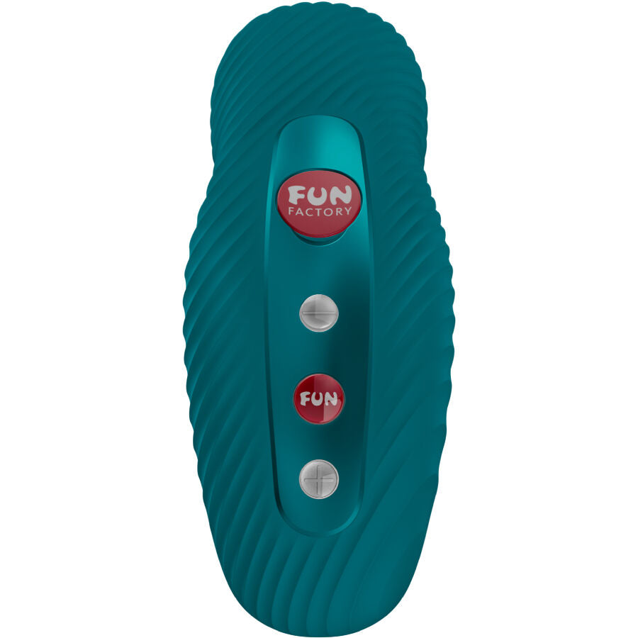 FUN FACTORY - LAYA III LAY-ON VIBRATOR FLASCHE GRÜN Produktansicht und Details