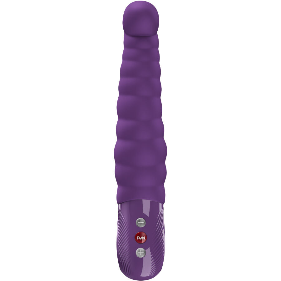 FUN FACTORY Patchy Paul G-Spot Vibrator Dunkelviolett – 23 cm, USB-C, Wasserdicht | Secret Pulse Produktansicht und Details