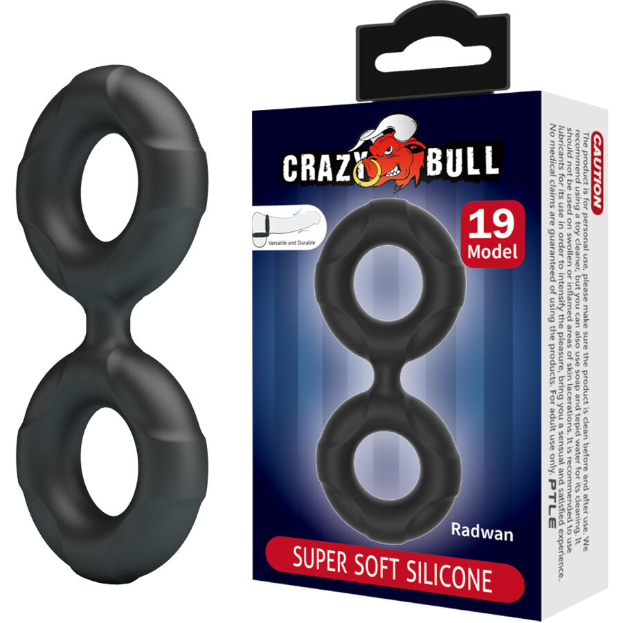 CRAZY BULL - RADWAN DOPPELTER SILIKONRING MODELL 19 – Erotik-Zubehör Bild 1