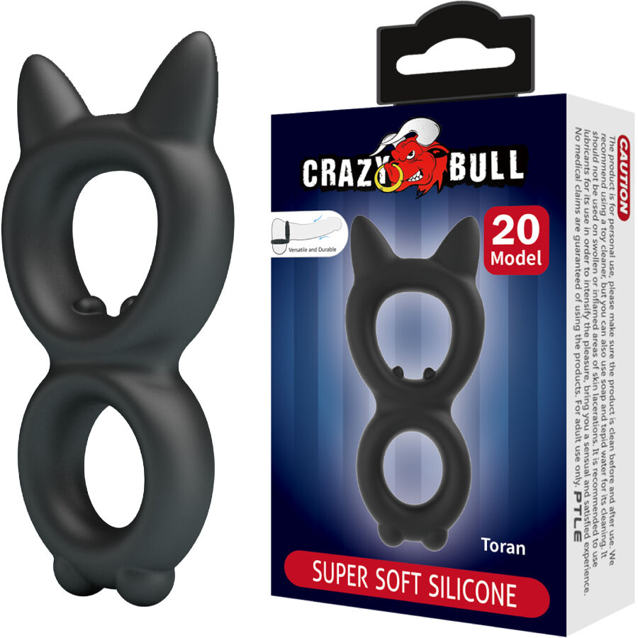CRAZY BULL - TORAN DOPPELTER SILIKONRING MODELL 20 – Erotik-Zubehör Bild 1