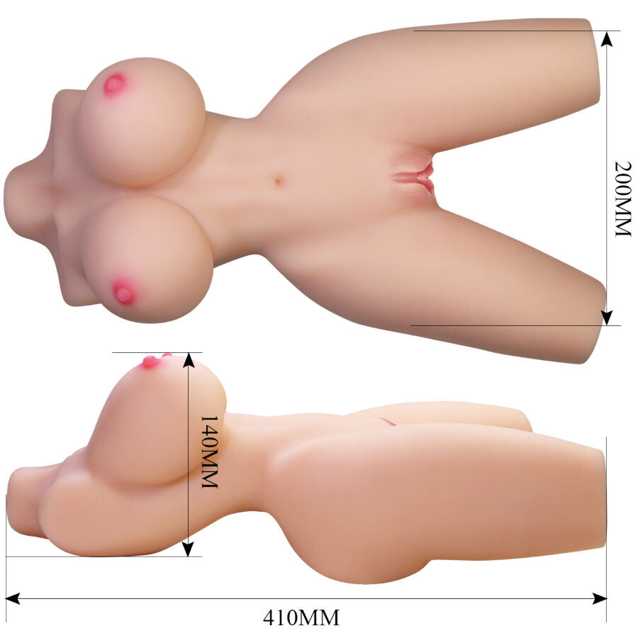 CRAZY BULL - LILY REALISTISCHER WEIBLICHER TORSO VAGINA UND ANAL 4 KG bei Secret Pulse im Erotikshop