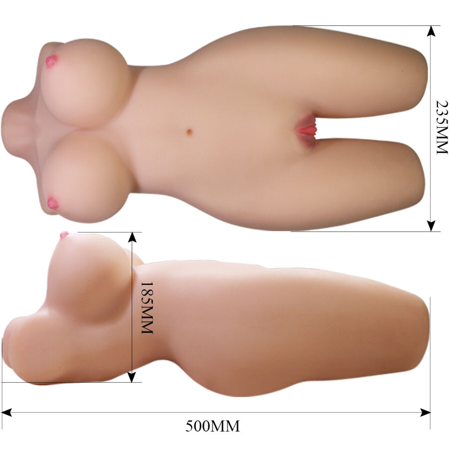 CRAZY BULL - MIA REALISTISCHER WEIBLICHER TORSO VAGINA UND ANAL 8,5 KG bei Secret Pulse im Erotikshop