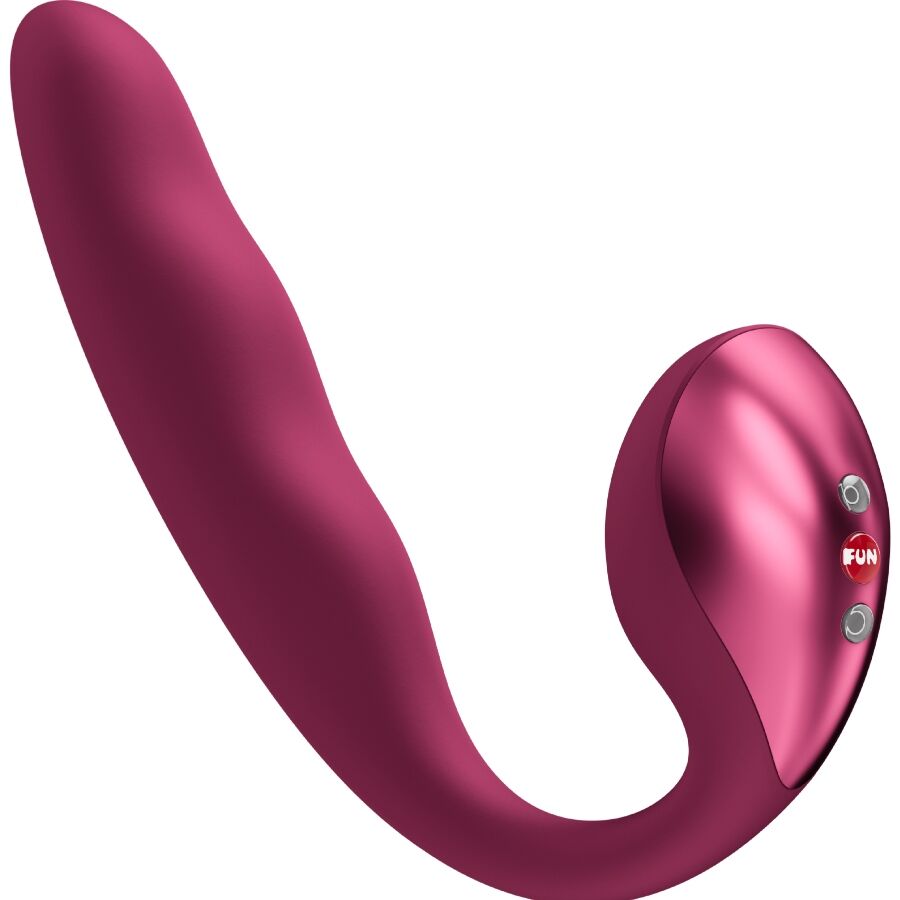 FUN FACTORY - ALLEGRO Einsetzbarer Doppel-Luftpulsvibrator Weinrot Vibrator diskret online kaufen