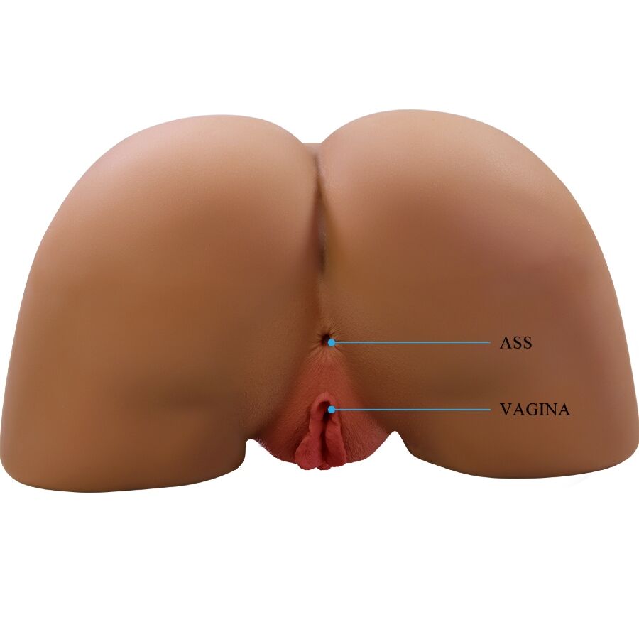 CRAZY BULL - GERIANN REALISTISCHER WEIBLICHER PO-VIBRATOR UND SAUGER MIT TON 5,5 KG Produktansicht und Details
