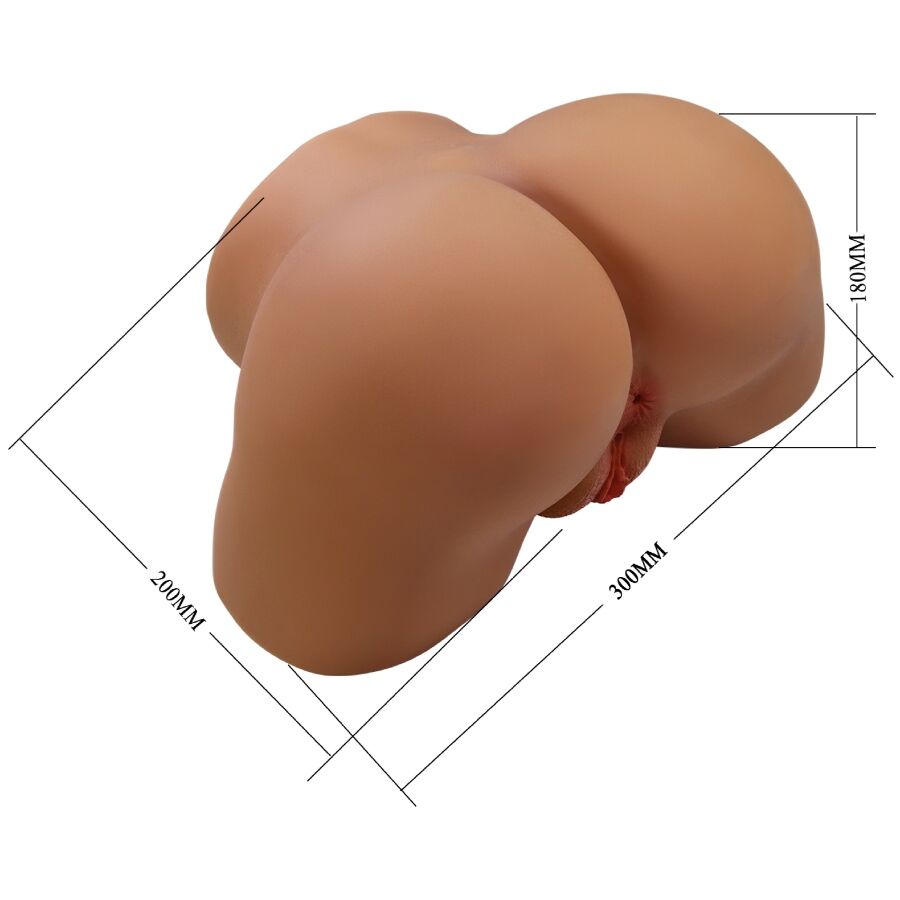 CRAZY BULL - GERIANN REALISTISCHER WEIBLICHER PO-VIBRATOR UND SAUGER MIT TON 5,5 KG Produktansicht und Details