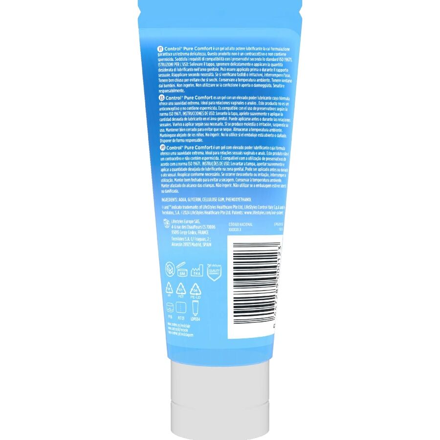CONTROL - PURE COMFORT INTENSIVES FEUCHTIGKEITSSPENDENDES GLEITMITTEL 80 ML – Erotik-Zubehör Bild 2