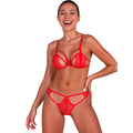 PASSION - ANUVERA BH + STRING SET FIRE BRICK S/M Bustier Produktansicht