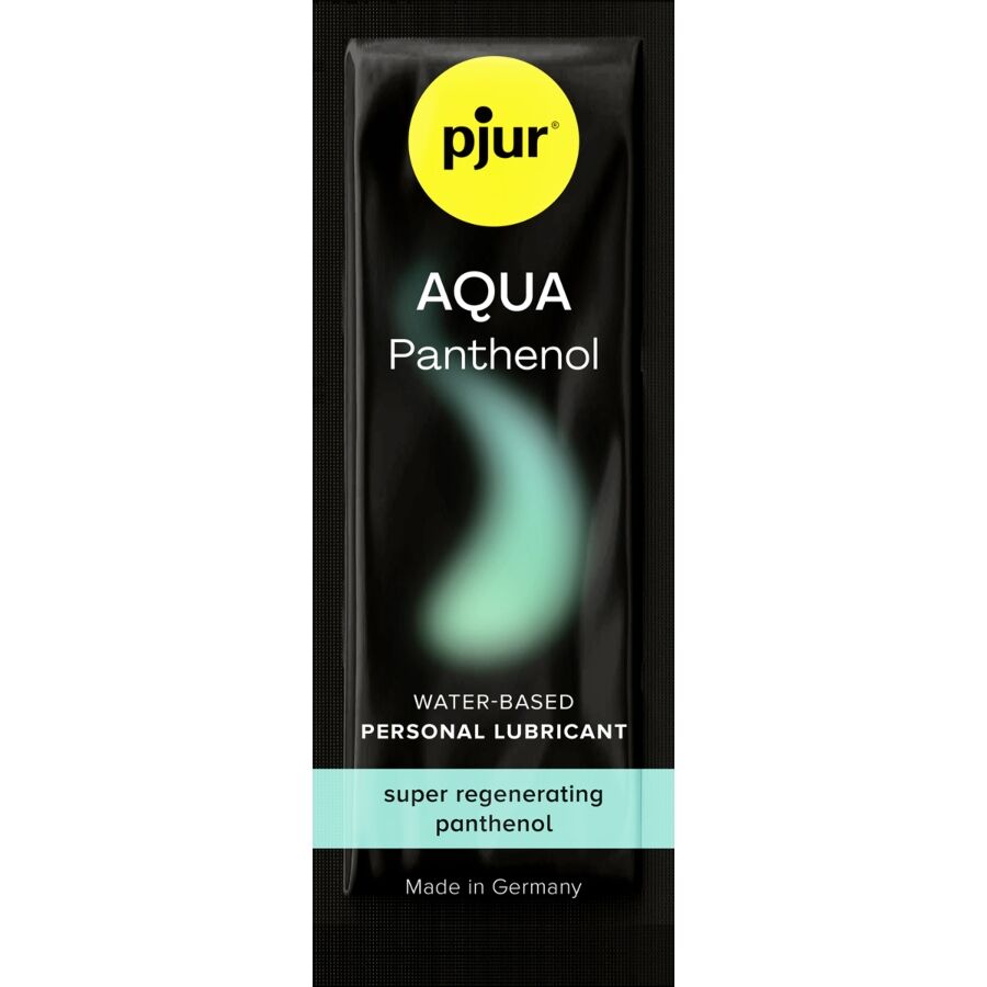 Enthalten in der Secret Pulse PJUR Mini-Gleitgel Box: PJUR Aqua Panthenol Gleitgel 2 ml – Wasserbasiert & Pflege