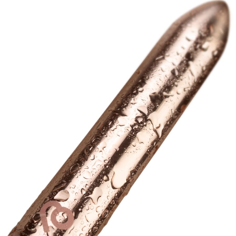 ROCKS-OFF - WIEDERAUFLADBARER VIBRIERENDER BULLET GOLDEN ROSE – Sinnliche Deko Bild 2